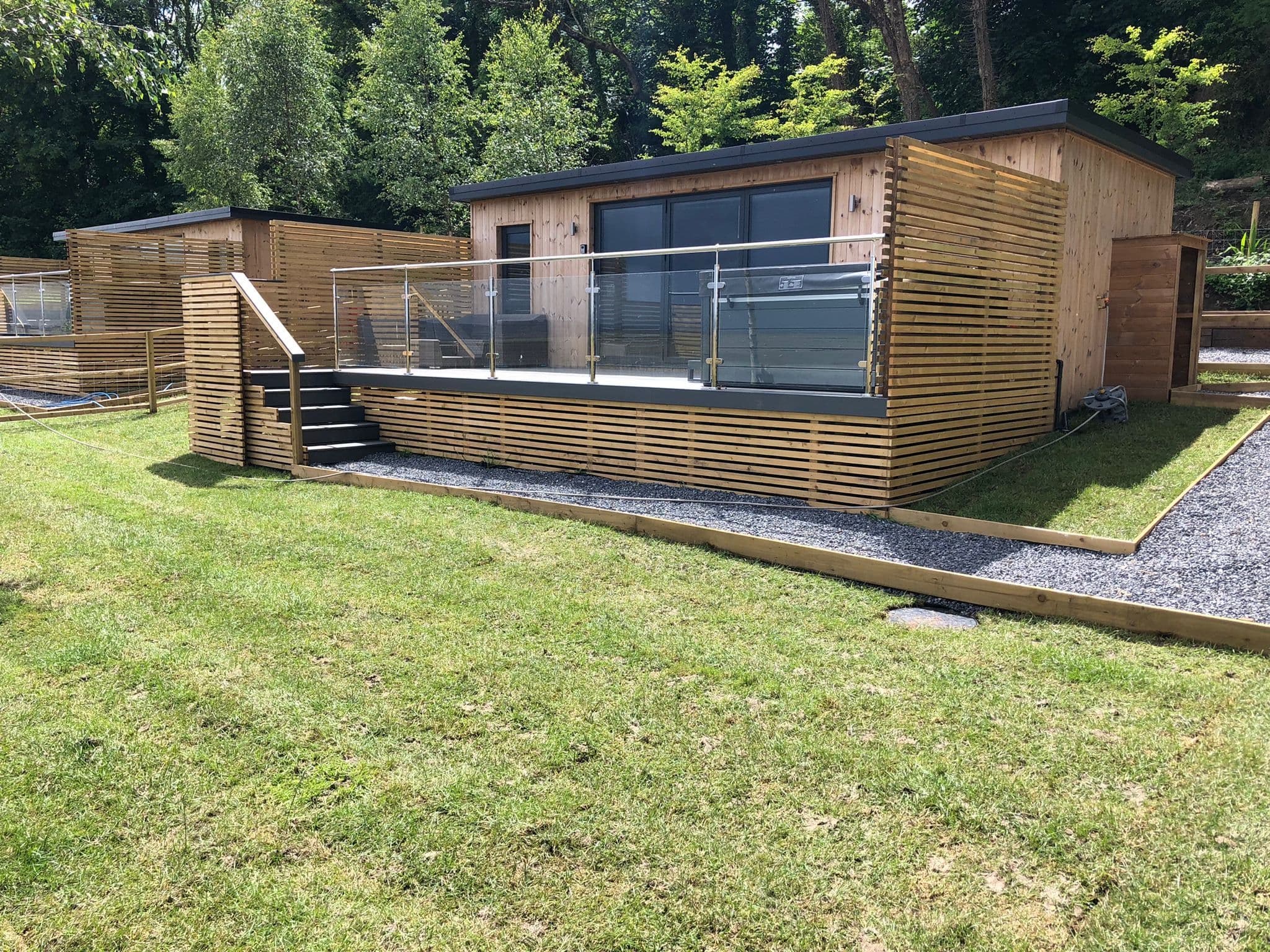 A Gower Coast cabin in its woodland clearing